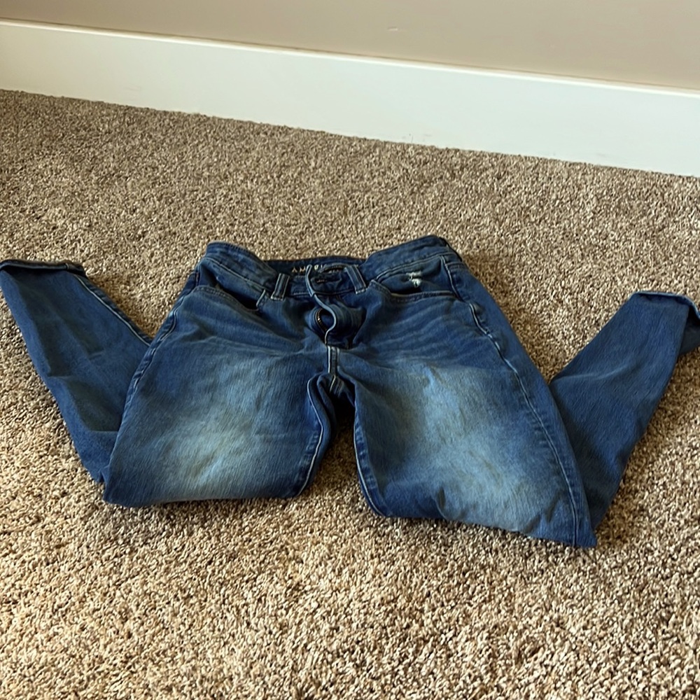 Womens American eagle 360” next level stretch, high rise jegging, size 6 short